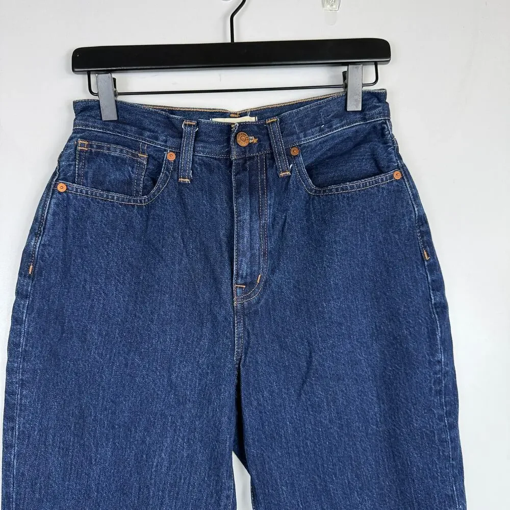 Madewell Baggy Tapered Jeans in Dressler Wash High Rise - 26